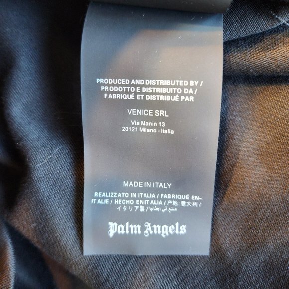 Palm Angels Men T-Shirt Sz M Fisherman Club Embroidered Women Fish Graphic NWT - Picture 12 of 16